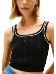 Tommy Hilfiger Jeans Damen Top Schwarz | online kaufen