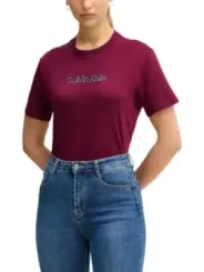 Calvin Klein Jeans Damen T-Shirt Bordeaux | online kaufen