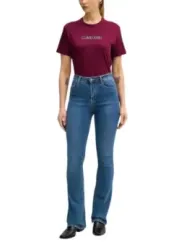 Calvin Klein Jeans Damen T-Shirt Bordeaux | online kaufen