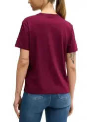 Calvin Klein Jeans Damen T-Shirt Bordeaux | online kaufen