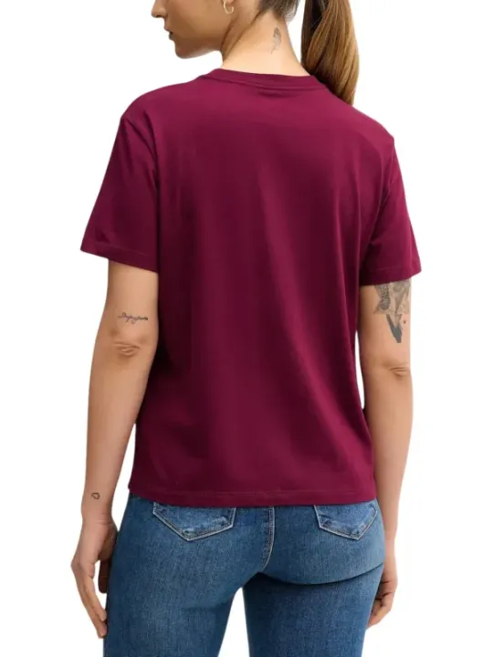 Calvin Klein Jeans Damen T-Shirt Bordeaux | online kaufen