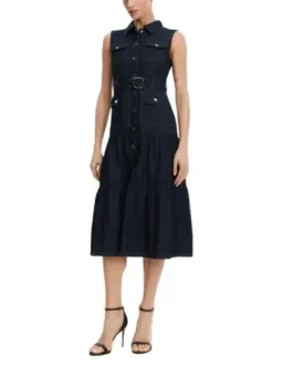 Blaues Morgan De Toi Damenkleid mieten - Flex-Fashion Verleih