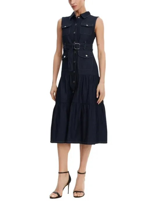 Morgan De Toi Damen Kleid Blau | online kaufen