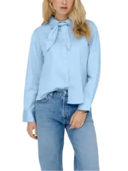 Jacqueline De Yong Damen Hemd Azurblau mieten | Flex-Fashion
