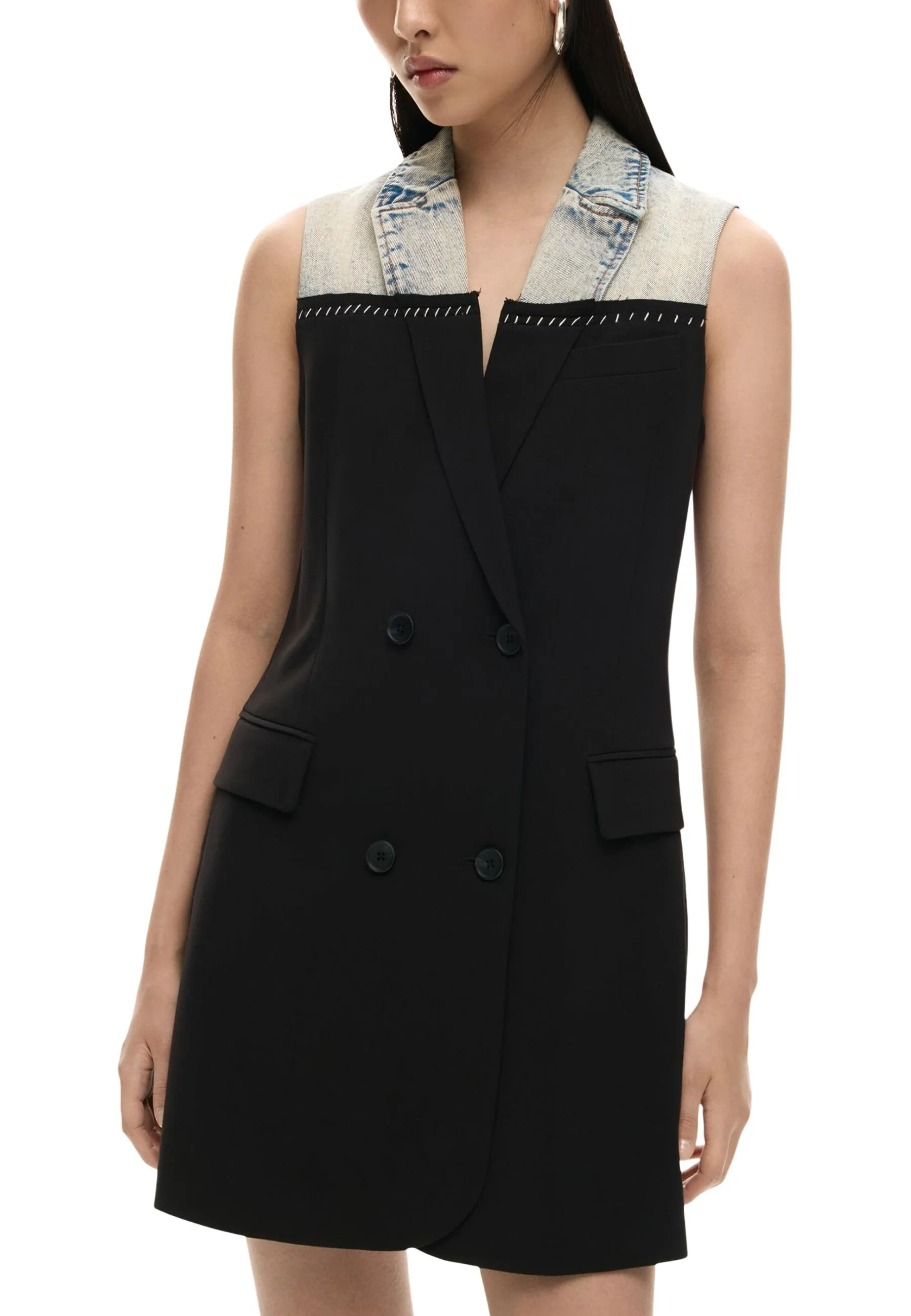 Desigual Damen Kleid Schwarz 506347