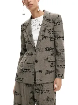 Desigual Damen Kostümjacken Grau | online kaufen