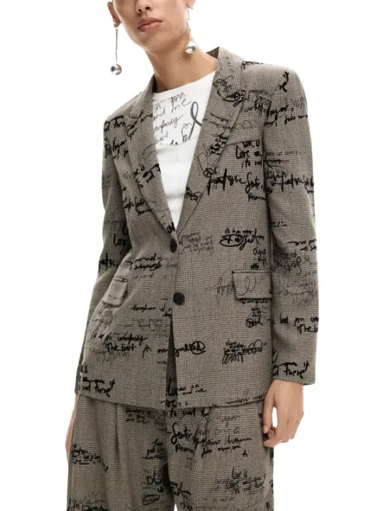 Desigual Damen Kostümjacken Grau | online kaufen