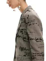 Desigual Damen Kostümjacken Grau | online kaufen