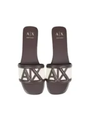 Armani Exchange Damen Pantolette Braun | online kaufen