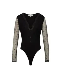 Morgan De Toi Damen Bluse Schwarz mieten - Flex-Fashion