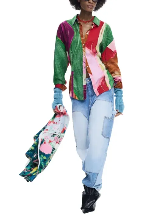 Desigual Damen Hemd Grün | online kaufen