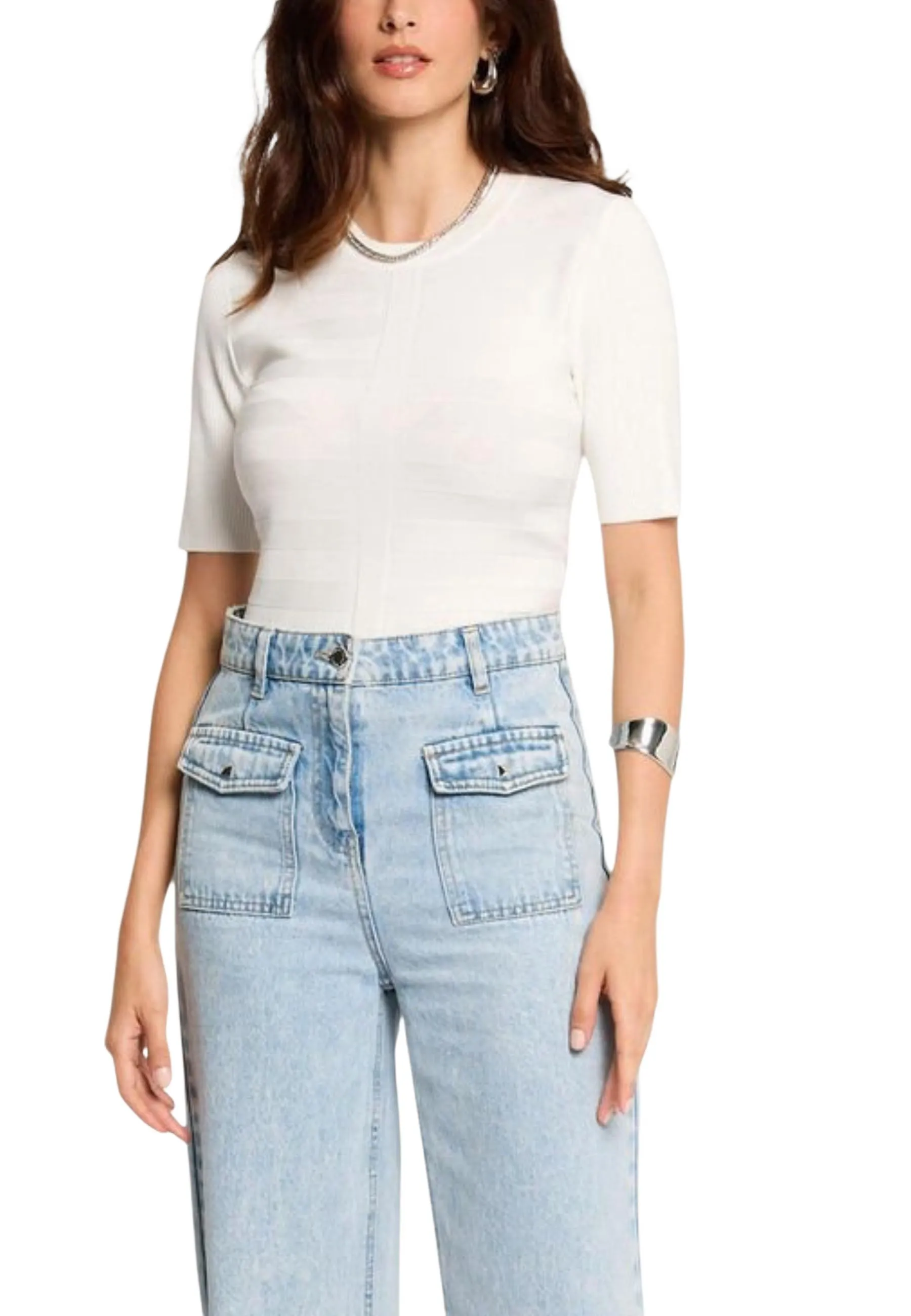 Damen T-Shirt Weiß 506515