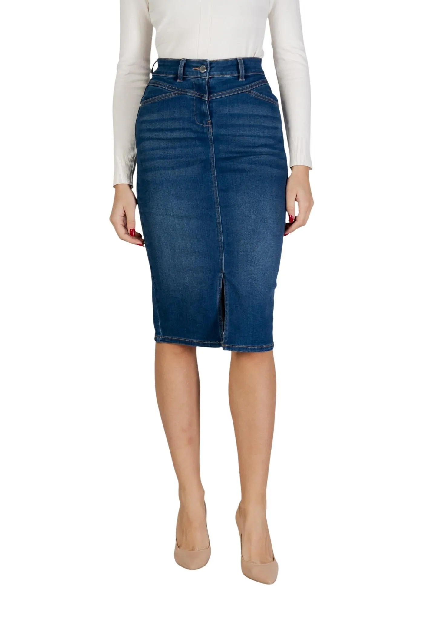 Damen Rock Blau 505548