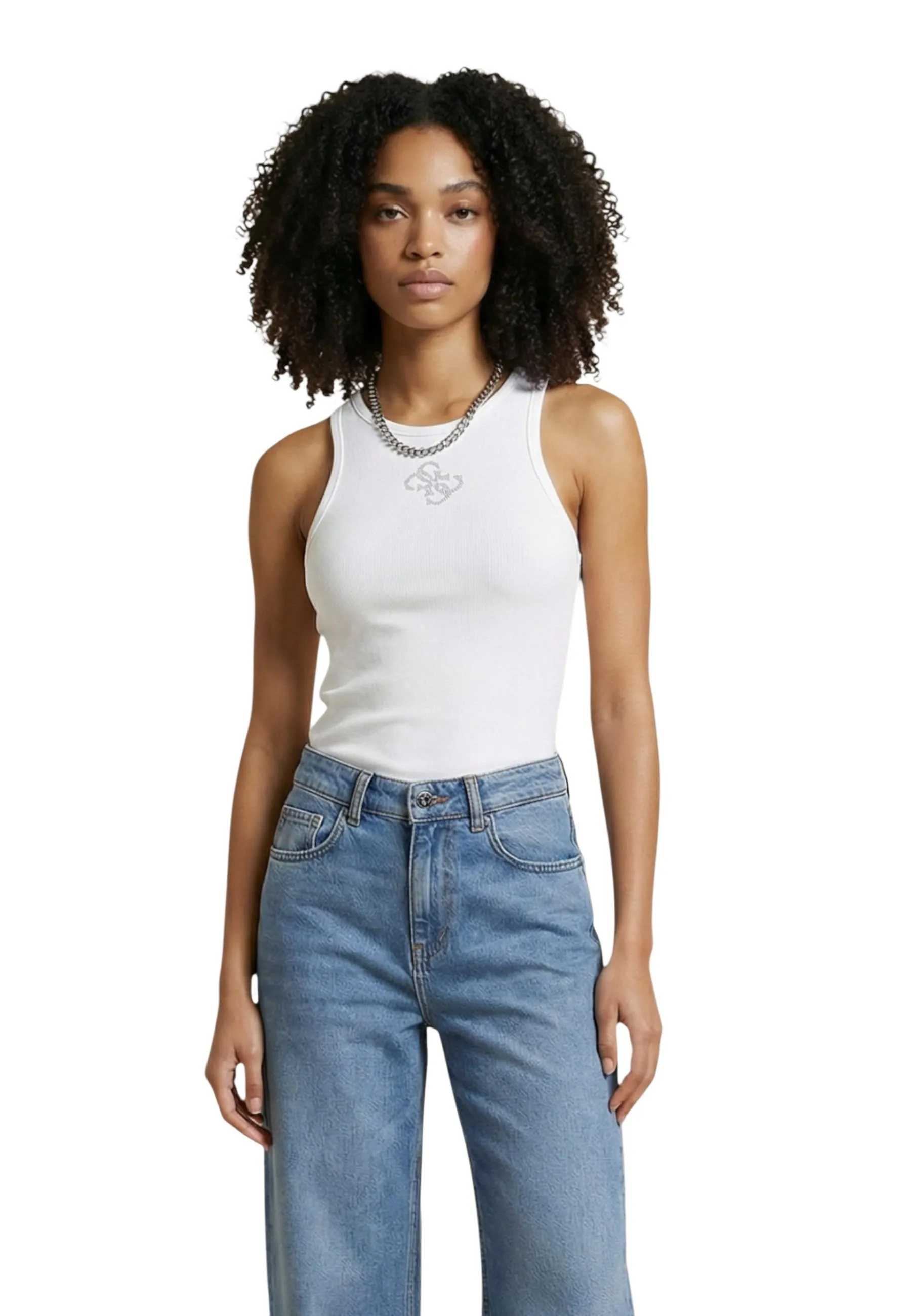 Guess Damen Tank-Tops Weiß 506512