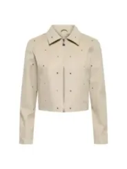 Jacqueline De Yong Damen Kostümjacken Beige | online kaufen