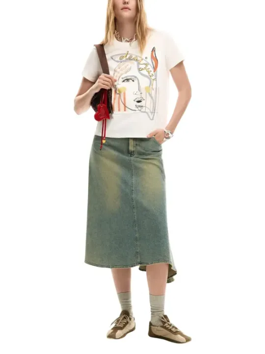 Desigual Damen T-Shirt Weiß | online kaufen