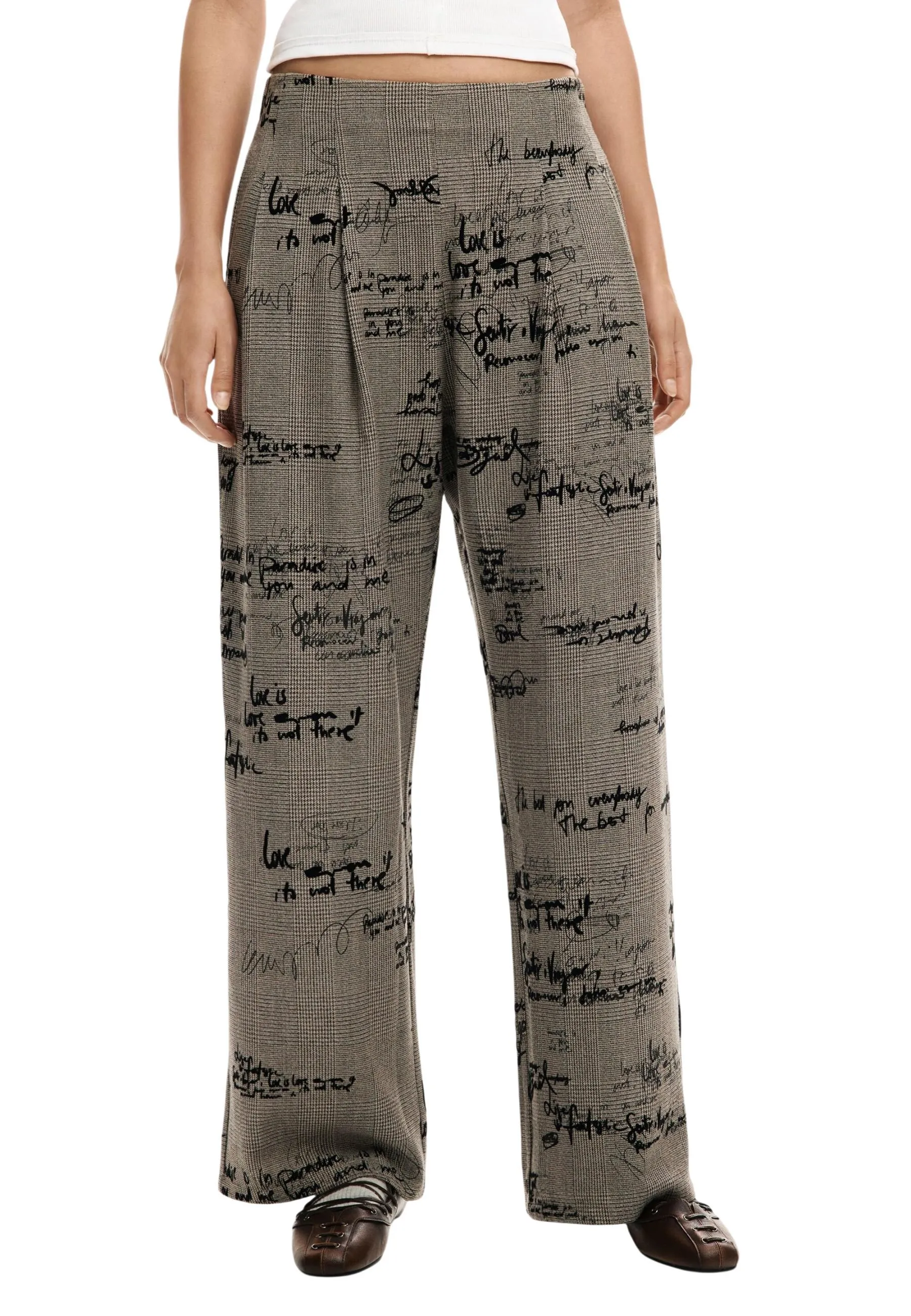 Desigual Damen Hose Grau 506339