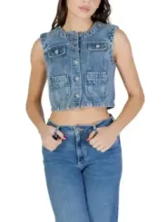 Morgan De Toi Damen Weste Azurblau | online kaufen