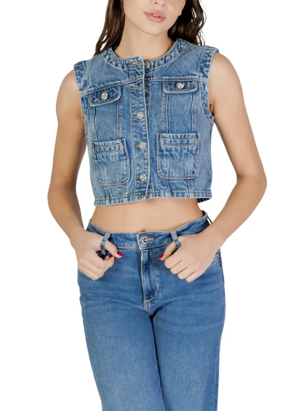 Morgan De Toi Damen Weste Azurblau | online kaufen