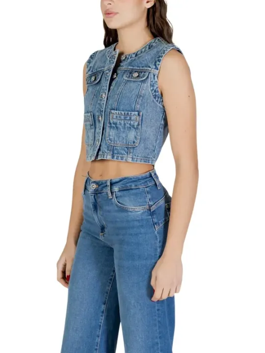 Morgan De Toi Damen Weste Azurblau | online kaufen