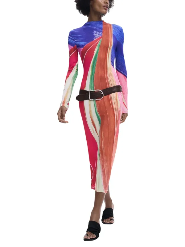 Desigual Damen Kleid Fuchsinrot | online kaufen