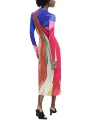 Desigual Damen Kleid Fuchsinrot | online kaufen