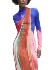 Desigual Damen Kleid Fuchsinrot | online kaufen