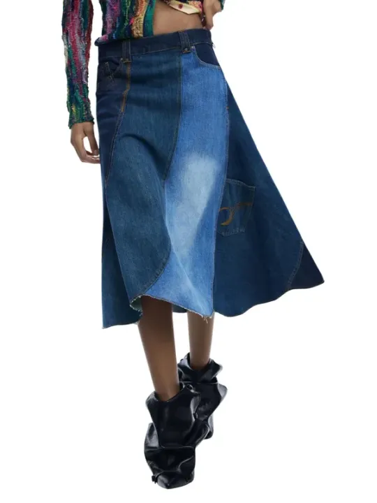 Desigual Damen Rock Blau | online kaufen