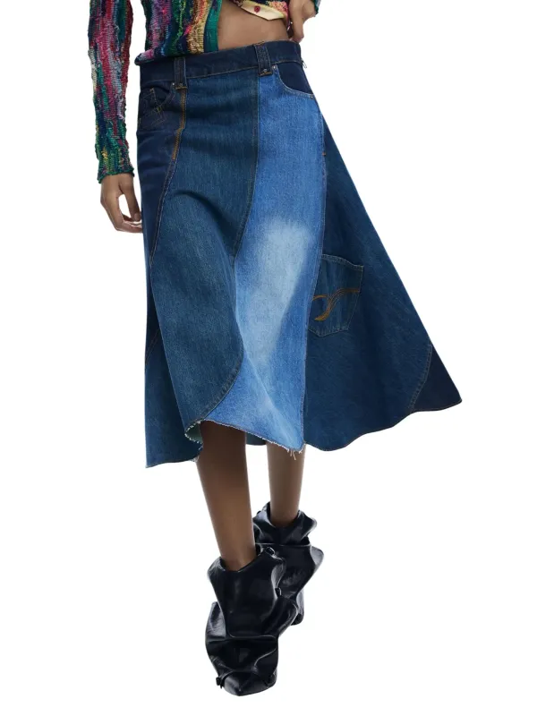 Desigual Damen Rock Blau | online kaufen