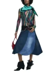 Desigual Damen Rock Blau | online kaufen