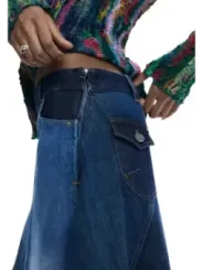 Desigual Damen Rock Blau | online kaufen