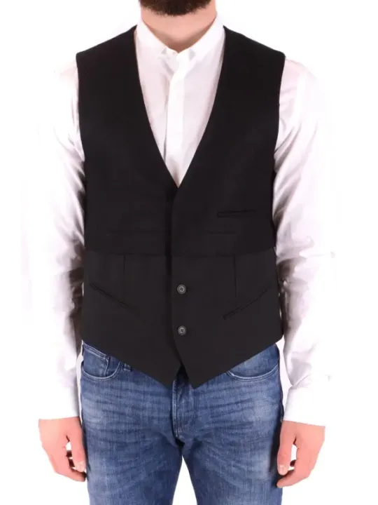 Antony Morato Herren Weste Schwarz | online kaufen