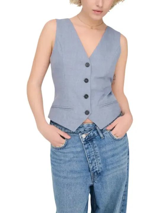 Only Damen Weste Azurblau | online kaufen