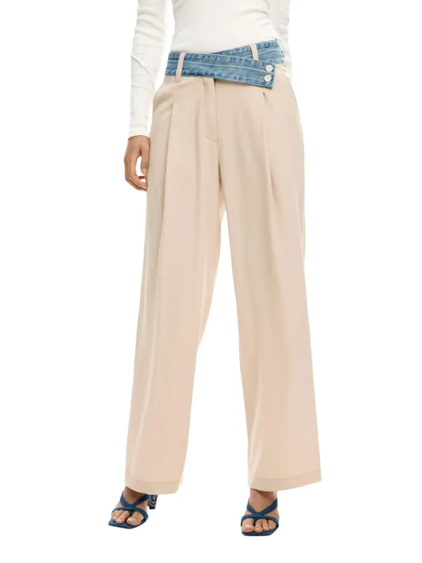 Desigual Damen Hose Beige | online kaufen