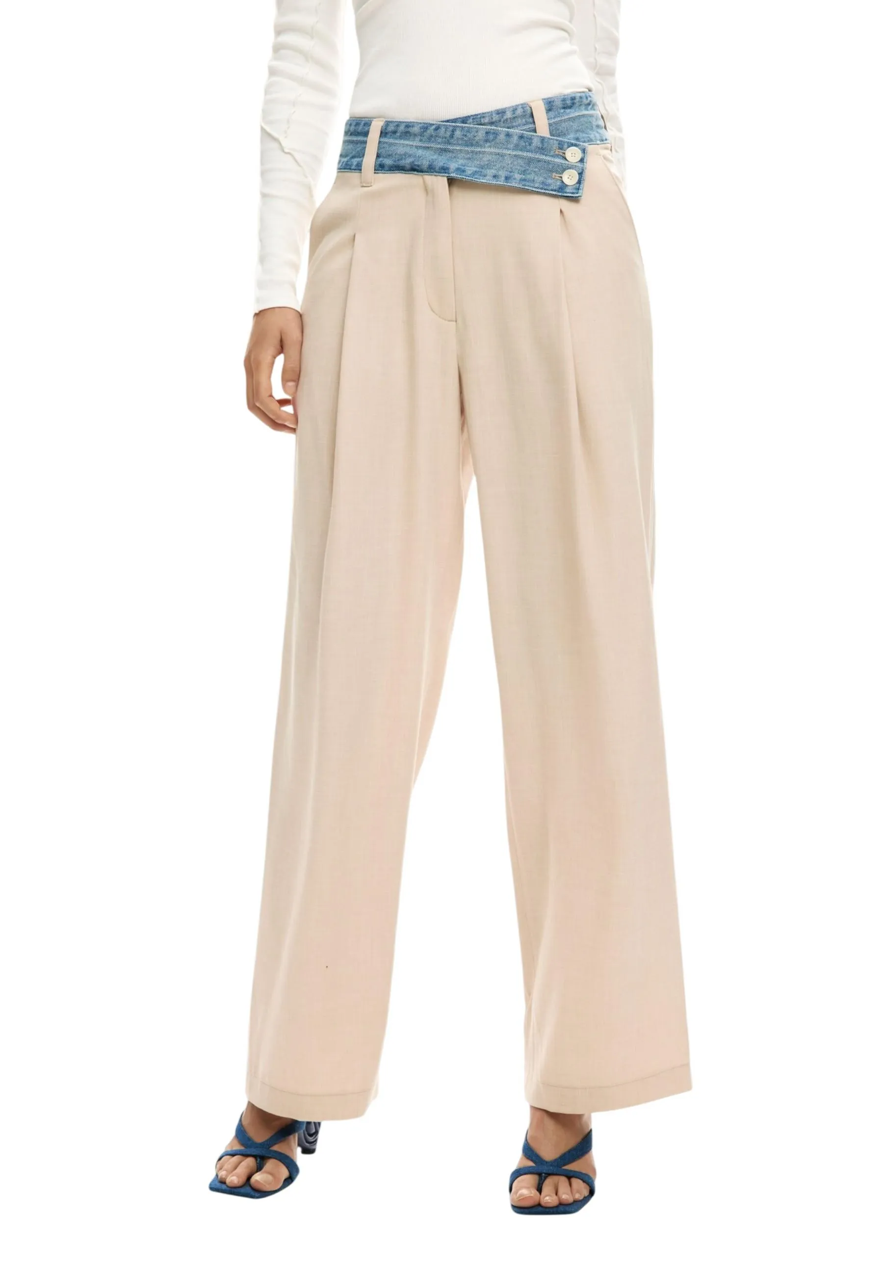 Desigual Damen Hose Beige 506337