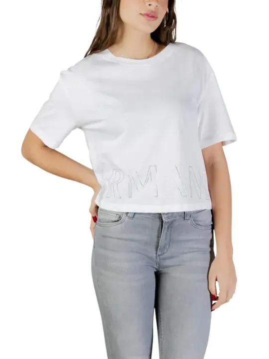 Armani Exchange Damen T-Shirt Weiß | online kaufen