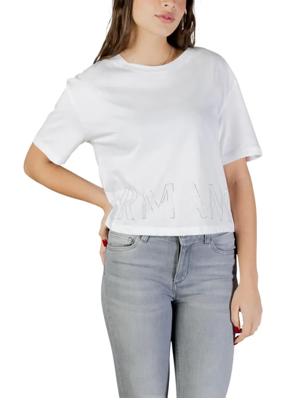 Armani Exchange Damen T-Shirt Weiß | online kaufen