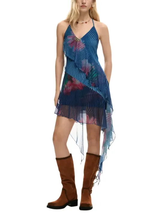 Desigual Damen Kleid Blau | online kaufen