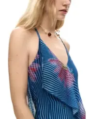 Desigual Damen Kleid Blau | online kaufen