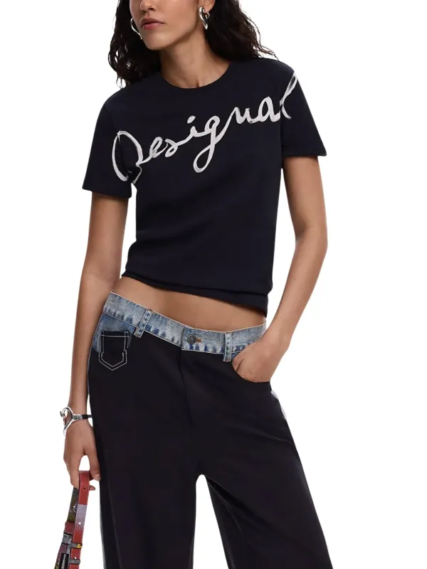 Desigual Damen T-Shirt Schwarz | online kaufen
