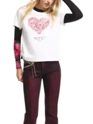 Desigual Damen T-Shirt Weiß | online kaufen