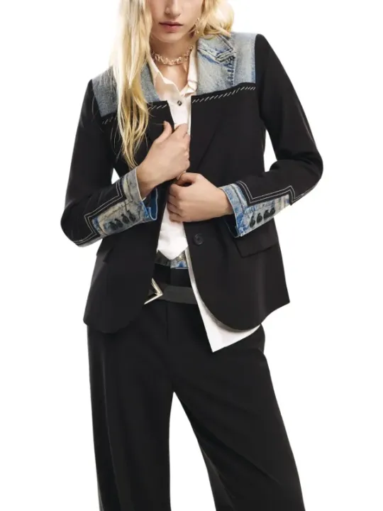 Desigual Damen Kostümjacken Schwarz | online kaufen