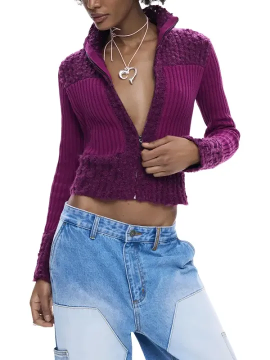 Desigual Damen Cardigan Fuchsinrot | online kaufen