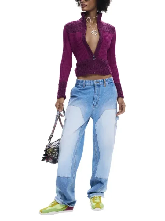 Desigual Damen Cardigan Fuchsinrot | online kaufen