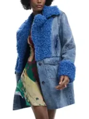 Desigual Damen Kostümjacken Blau | online kaufen