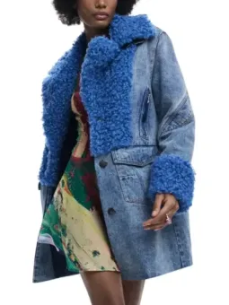 Desigual Damen Blazer Blau mieten - Flex-Fashion Verleih