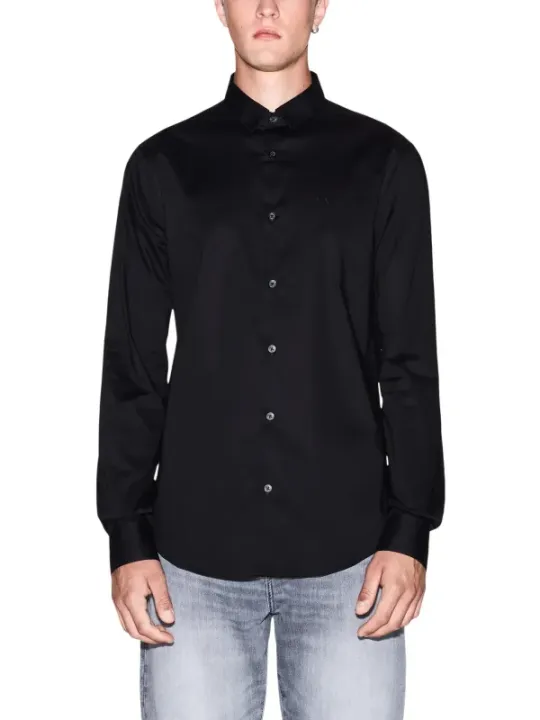 Armani Exchange Herren Hemd Schwarz | online kaufen