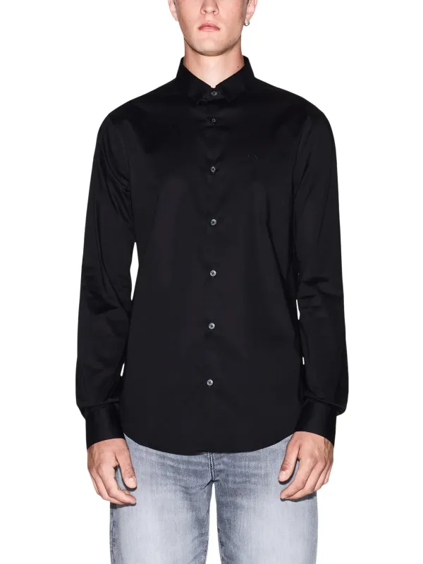 Armani Exchange Herren Hemd Schwarz | online kaufen