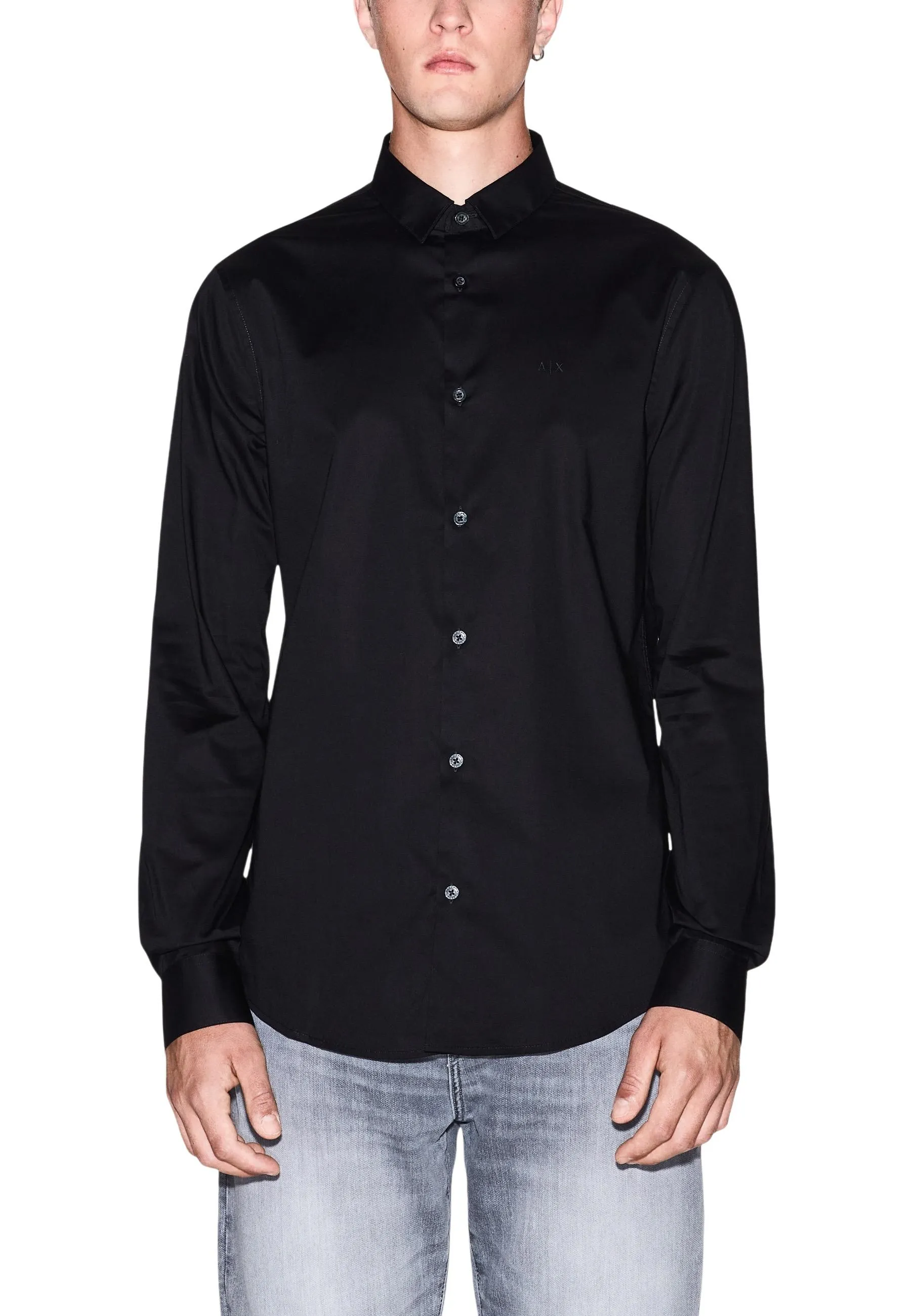Herren Hemd Schwarz 504014