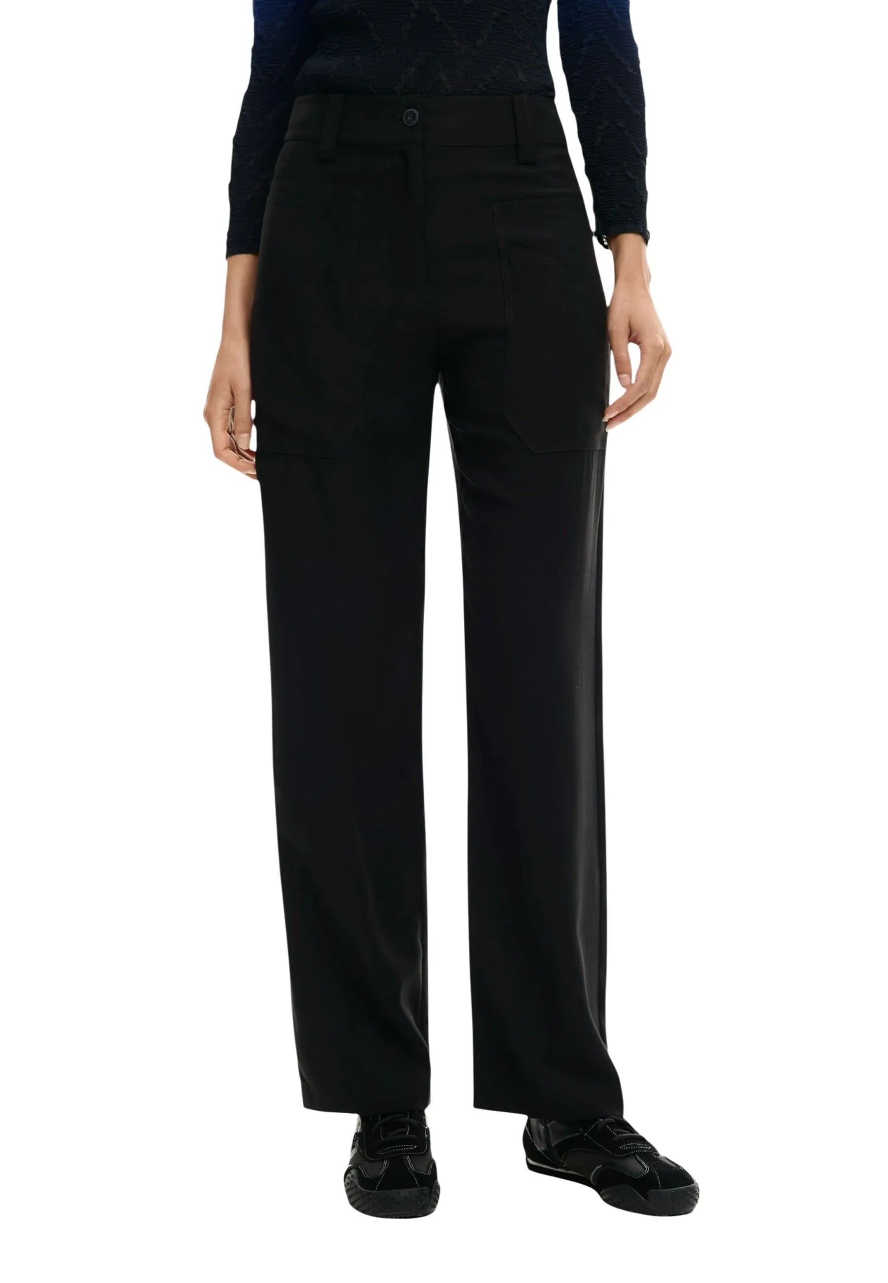 Desigual Damen Hose Schwarz 506335